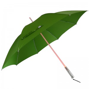 Materiał środowiskowy Kompaktowy uchwyt Wał LED prosty Parasol