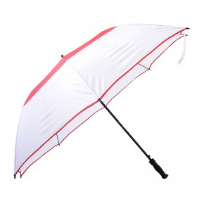Chiny parasol dwuwarstwowy TOP Dostawca 30-calowy parasol golfowy 8ribs z nadrukiem logo