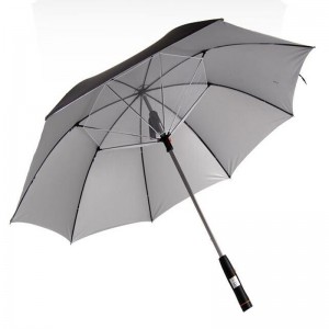 27-calowy parasol wentylatorowy z powłoką srebrną UPF 50+ UV