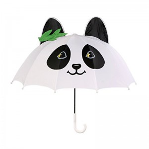 17-calowy bezpieczny materiał pongee auto otwarte małe dzieci korzystny parasol upominkowy panda łatwy do przenoszenia